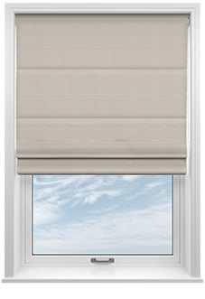 Andante, Porcelain - Twist&Fit Roman Blind